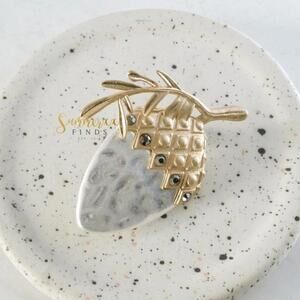 J.Jill Mixed Metal Acorn Pin